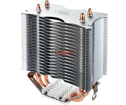 Heat,Sinks,یک حرارت گیر با پره ها و لوله های مسی برای خنک کاری پردازشگرهای گوناگون